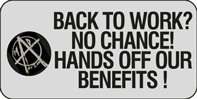 Back to work? You must be joking sticker